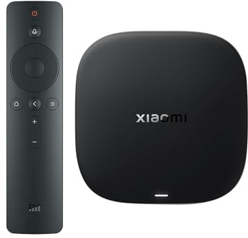 Xiaomi Android TV Box S 3rd Gen, 4K UHD Google TV Box Dolby Vision Atmos & DTS:X, 2GB + 32GB Storage WiFi 6 HDMI 2.1 360° Bluetooth Remote Voice Control for Television Internet Streaming Connection