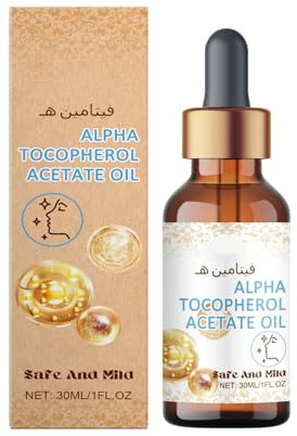 Alpha-Tocopherylacetat-Öl, Anti-Aging – Antioxidatives Vitamin E, für einen strahlenden Teint und weniger Falten (30 ml)