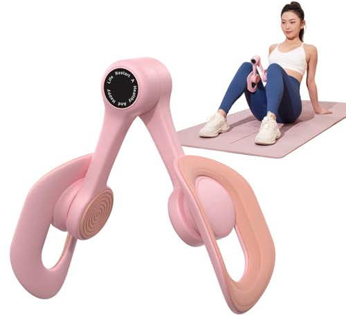 MERACH Thigh Trainer, Pelvic Floor Muscle Trainer, Inner Thigh Exercise Workout Equipment for Home Gym, Pelvic Floor Strengthening Women(Pink)
