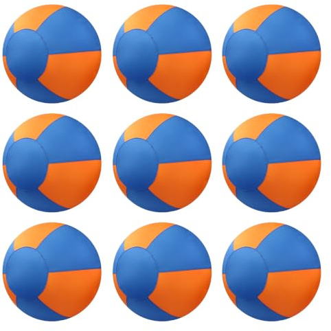 loyimioo Hüteball für Mittelgroße und Große Hunde Aufblasbarer Hundeball Interaktives Spielzeug Selbstunterhaltender Trainingsball für Australian Shepherd Border Collie (Blau-Orange, 45cm)