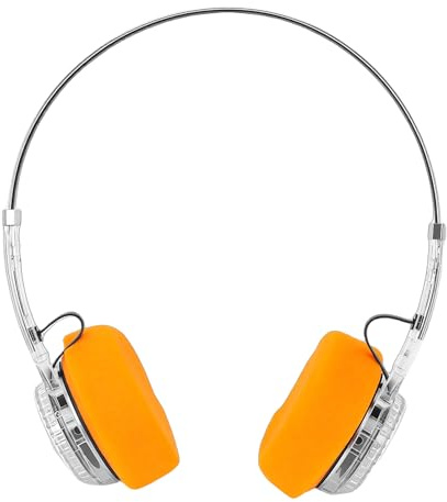 OPPWONG Over Ear Bluetooth Headphones, Retro Wireless Headphones, 20H Playtime Audio Headsets with Mechanical Rotating Volume Adjustment, Ideal for Home, Office & Travel