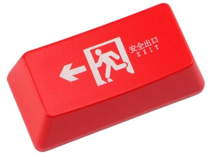 HEMOTON Touches de Clavier mécanique Transparentes Rouges, Capuchons ABS rétroéclairés, Accessoire Remplacement, Design Unique Lumineux, pour Joueurs PC, Compatible claviers mécaniques