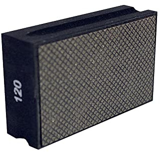 Karl Dahm Diamant-Schleifpad – 50461 - schwarz, Körnung 120 I Profi-Handschleifer grobe Körnung zum Brechen von Fliesenkanten und zum Schleifen von Fliesen, Feinsteinzeug und Naturstein