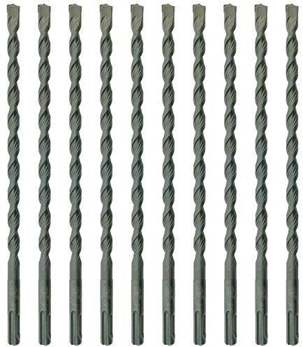 SabreCut 10pcs SDSA10_10 10mm x 160mm PGM Approved SDS+ Drill Bits | PGM approved carbide tip and reinforced chrome vanadium core drill stone, concrete and brick with long service life