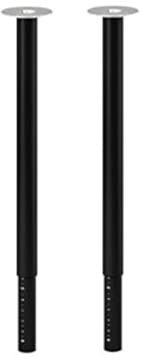 IKEA OLOV Verstellbare Beine, Stahl, Schwarz, 2 Stück
