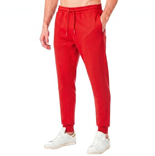 RIPT Essentials RCPNT764 Joggingbyxor för män Soft Touch Loungewear träningsbyxor joggingbyxor joggingbyxor, Röd, S