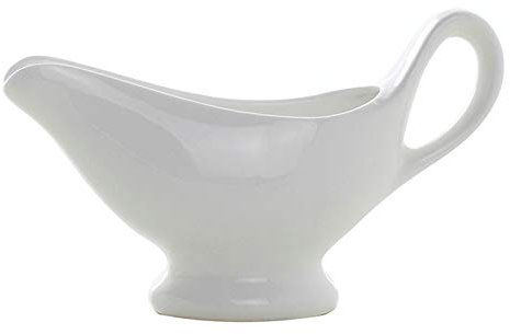 Liudan Salsera Barco de Salsa de Salsa de Salsa 3oz / 5 oz Barco de cerámica de cerámica de Porcelana Blanca para cenar, Comidas de Vacaciones y Fiestas, Pero también para Uso Diario. Jarra de Salsa