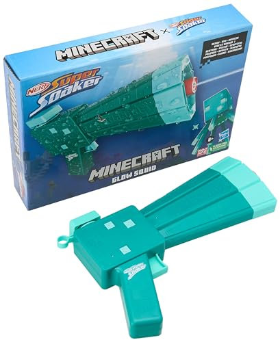 Nerf Super Soaker Minecraft Glow Squid Wasserblaster