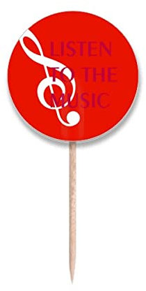 Enjoy Like Music - Etiquetas redondas para palillo de dientes