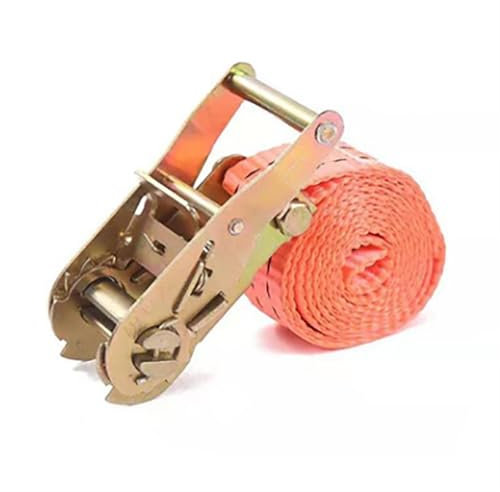 Correa De Amarre 1,5 , 3mm, Marco de acero 6T, 2M - 6M, Amarre de trinquete, Amarre de Carga, Paquete de envío, Correa de Embalaje, Eslinga de Montaje Cinchas De Amarre Carraca(2m)