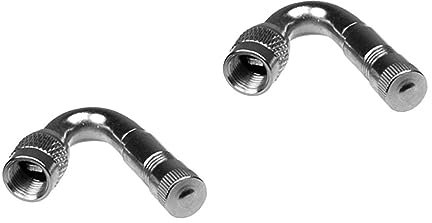 2 Stück 45 adapter Autoventilverlängerung Ventilverlängerung Metall Schrader Ventil Adapter Fahrrad Ventilschaftverlängerung Autoadapter Kfz-Verlängerungsadapter PartyKindom