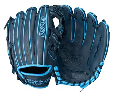 Wilson 2024 A1000 1786 Infield-Baseball-Handschuh, Rechtshänder, Marineblau/kühles Blau