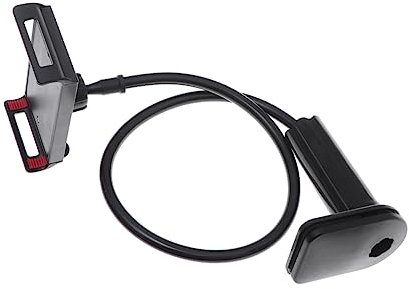 Housoutil Support De Téléphone De Chevet Flexible pour Bureau Et Lit, Compatible Smartphone, Bras Rotatif 360°, Base Stable, Couleur Noire