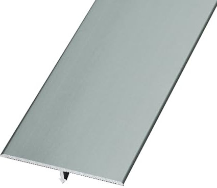 Generisch Aluminium-T-Form-Bodenübergangsleiste, 106 Zoll Tür-/Fliesen-/Teppich-zu-Fliesen-Abdeckleiste, Breite 15 20 25 30 40 50 60 mm, Schwarze Türkantenleiste, leicht zu reinigen(Grey,Width 50mm)