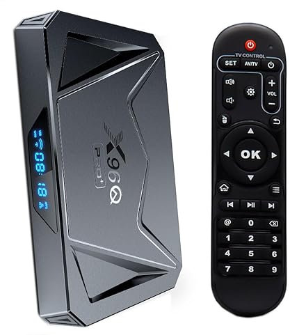 Android Box 14.0 TV Box X96 con 4GB RAM 64GB ROM X96Q Pro+ H728 Quad-core 64-bit ARM Cortex-A55 Supporta 8K 2.4G/5.8G Dual WiFi 6 BT5.0 USB 3.0