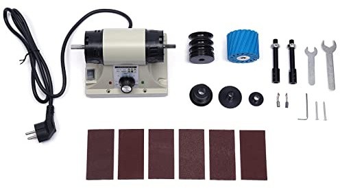 Elektrisk läderpoleringsmaskin, slipmaskin, poleranordning, justerbar burnisher läder, burnishing polering, gummipolerare, professionell elektrisk polering, bandslip 0–8 000 rpm