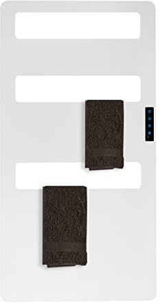 PINYELIN Radiador de toallas eléctrico, calentador de baño, toallero plano, calentador de baño eléctrico, radiador de toallas montado en la pared, toallero, radiador
