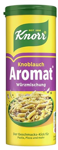 Knorr Würzmischung Knoblauch Aromat für schnelle Gerichte zum Würzen und Verfeinern von Pasta, Pizza, Gemüse und mehr 90 g