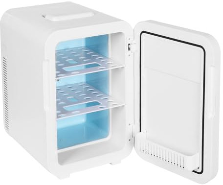 Frigorifero multifunzione 2 in 1, 20 l, doppio utilizzo per auto/casa, 220 V AC/12 V DC, raffreddamento termoelettrico e riscaldamento, piccoli frigoriferi per camera da letto, ufficio, auto