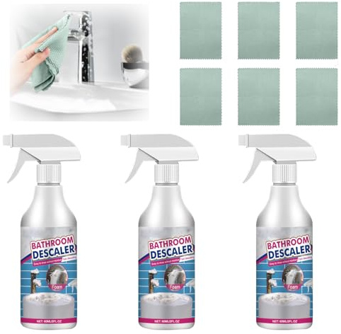 3pcs Nettoyant Pour Salle de Bain,Détachant multi-usages,Salle de Bains Nettoyant Surfaces,Pour Toilettes égout Salle de Bains Nettoyage