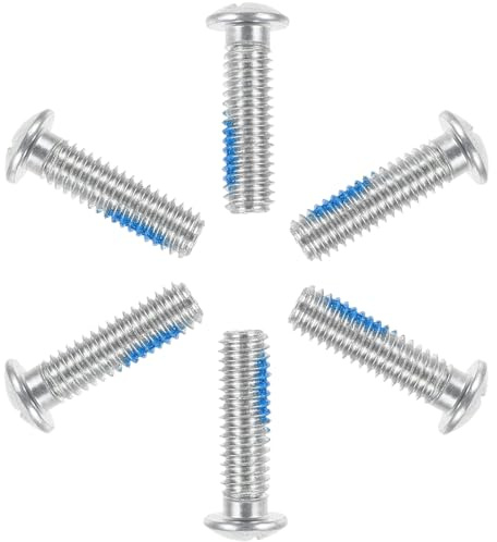 Cabilock 6 pièces Lot de Vis de Frein pour Rollers à Roues Doubles Accessoires Robustes Métal pour Patins à roulettes de Rechange pour Équipements de Patinage