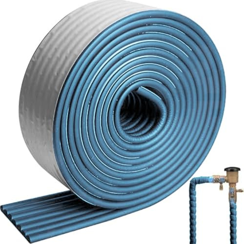 Rohrisolierungs-Wickelband 8cm x 2m Gummimaterial für Innen und Außen Thermoschutz gegen Einfrieren und Rissbildung energiesparend blaue Rolle
