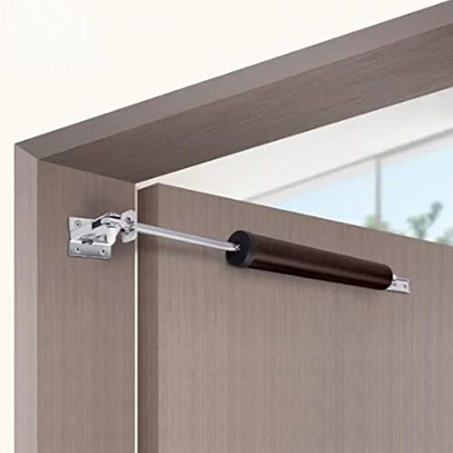 Cierrapuertas de aluminio resistente, dispositivo automático de puerta cortafuego montado en el lateral con amortiguador anticolisión y funcionamiento silencioso