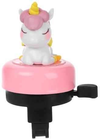 Alasum Campanello per Bicicletta a Forma di Unicorno Rosa Clacson di Sicurezza per e Adulti Compatibile Bici Monopattini e Bici Senza Pedali Suono Forte per attività all’Aperto e