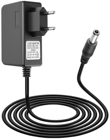 Adaptador de alimentación 12V 3A 36W, Cargador Conector 5.5x2.1mm cable1,5m | fuente de alimentación 100-240V a DC 12V 3000mA centro positivo para CCTV tiras LED router monitor LCD audio/vídeo,