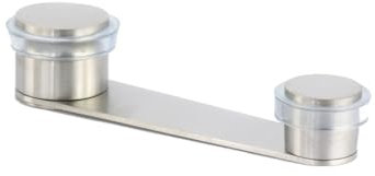 Evi Fittings I-164-tad Door Stop, Wedge Stooper,Stainless Steel, Adhesive or Screw Fix.