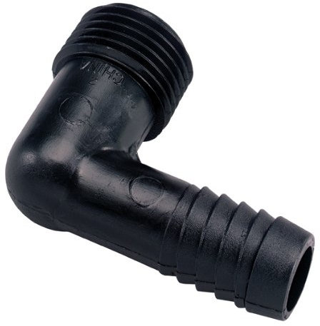 Orbit 10 Pack Funny Pipe Sprinkler Fitting - 1/2 Inch MPT x Barb 90 Elbow