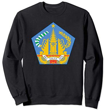Flag Of Bali Indonesia Souvenir Bali Dwipa Jaya Balinese Sweatshirt