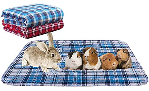 4 Stück Meerschweinchen-Fleeceeinlagen für Käfige, waschbar, wasserdicht, wiederverwendbar, für Hunde und Katzen, rutschfest, für Kleintiere, mit schnell absorbierender Haustier