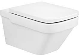 Roca,Dama,Taza suspendida Rimless con fijaciones ocultas y salida horizontal,Blanco,360mm x 570mm x 400mm,A34678L000
