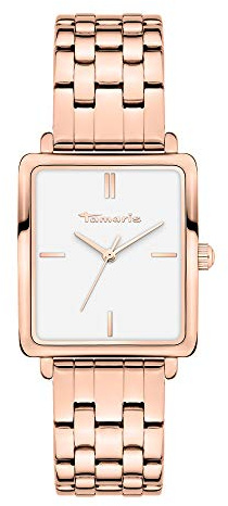 Tamaris Damen Analog Quarz Uhr mit Edelstahl Armband TT-0014-MQ