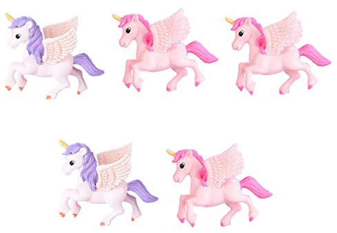 Toddmomy Cake Ornaments Miniature Figures 5 Pieces Fairy Garden Decorations for Birthday Party Tabletop and Diy Terrarium Crafts
