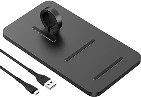 CGZZ Caricatore senza fili, stazione di ricarica induttiva, caricatore wireless Qi certificato 15 W, ricarica wireless veloce senza fili, per i Phone