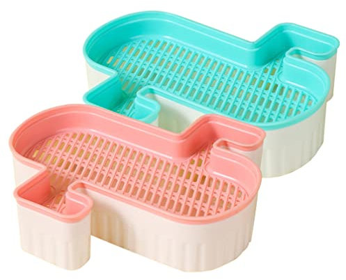 Ipetboom 2stücke Katzenpflanze Praktische Hydroponische Katzengrasbox Für Zuhause Soilless Cat Grass Planter Und Rosa Einfachen Pflege Von Katzenpflanzen