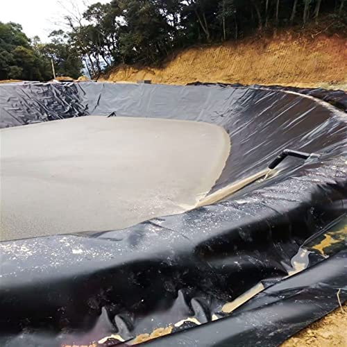 Schwarze 0.2mm Teichfolie für den Garten HDPE Teichfolie für kleine Fischteiche Kautschuk Teichfolie leicht zu schneiden Unterlage, für Brunnen, Wasser Garten Teichfolien Dichtungen ( Size : 6x9 m )