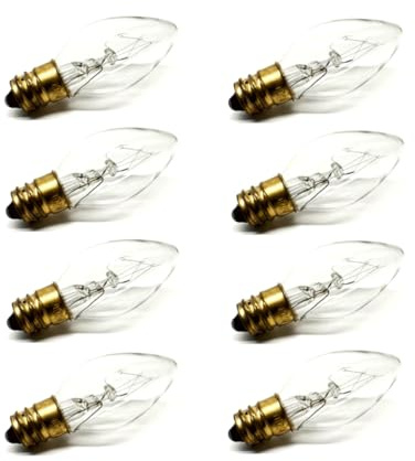 UI PRO TOOLS Clear Night Light Bulb Replacement Bulbs 5W 120V - 8 CT