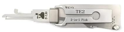 LiShi TE2 2-in-1 Dietrich und Decoder für Gainsborough für TESA-Schlösser, Zivilschlösser und Schlüsselleser, professionelles Schlosser-Werkzeug
