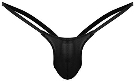 biJerou String tanga män sexiga underkläder erotiska trosor G-string för sex par andningsbara underkläder sexiga underkläder män tanga herrkalsonger, svart, XL