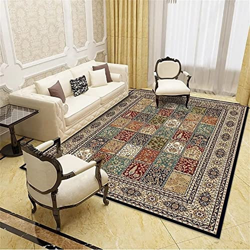 RUGMRZ Weihnachtsteppich Webteppich Europäischer Teppich rote Blumendekoration Wohnzimmerzubehör verformt Sich Nicht Garten Teppich 100X200CM
