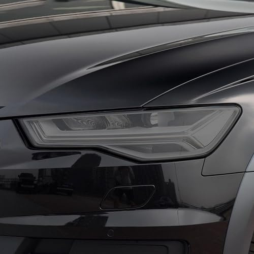ALaaaaL Pellicola Protettiva per Fari Auto per Audi A6 C7 4G S6 RS6 2012–2018,Pellicola Protettiva per Fari Auto Vinile Adesivo Esterno Pretagliato in TPU,Blackened
