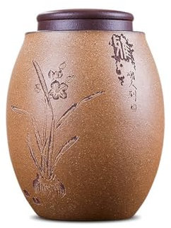 Ceramic Tea Caddy Title Exquisite Purple Clay Tea Canister Compact Sealed Wake Up Tea Maker Purple Clay Tea (1)