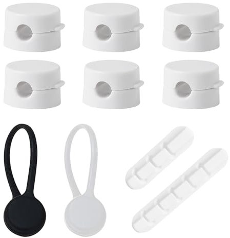 Bettinay 10PCS Cable Holder Clips, Wire Organiser Cable Holders Cord Holders, for Kitchen Appliances Office Nightstand