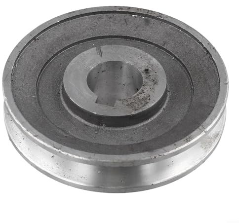 Hasaller A Typ Single Groove Riemenscheibe Aluminium A Typ Single Groove Riemenscheibe für Kompressoren, 100 mm Durchmesser, Keilnutbreite von 6 mm oder 8 mm für optimale Leistung (97 x 24)