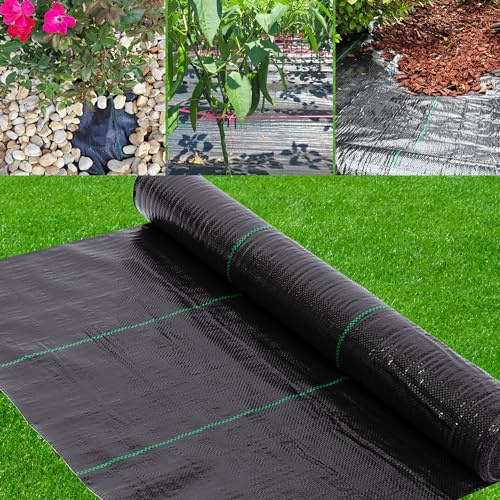 AGGAFA Heavy Duty Woven Weed Barrier Fabric for Landscaping & Garden