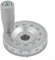 DAZZLEEX Rueda de mano de torno, aleación de aluminio, rueda de mano deslizante para maquinaria, aparatos eléctricos de 63,7 mm de diámetro (10 mm)