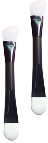 PACKOVE 2 Pièces Pinceau Applicateur de Masque Visage Silicone Brosse à Masque avec Poils Synthétiques pour Application et Soins Peau